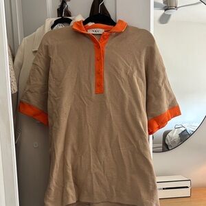 NKC Orange and Tan Polo Shirt